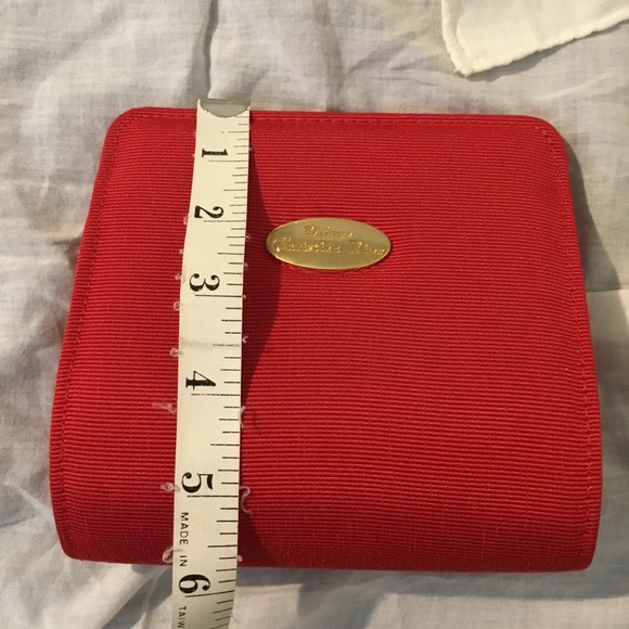 Authentic Christian Dior Beauty Red Lipstick Colored & Mirror Trousseau Case - Picture 6 of 16